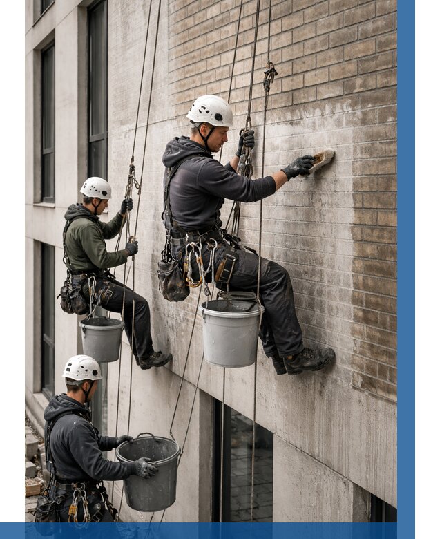 Удаление высолов с фасада в Заинске от 254 р. | ВЫСОТНИК-Знс