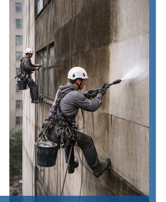 Очистка фасада от копоти в Заинске от 254 р. | ВЫСОТНИК-Знс