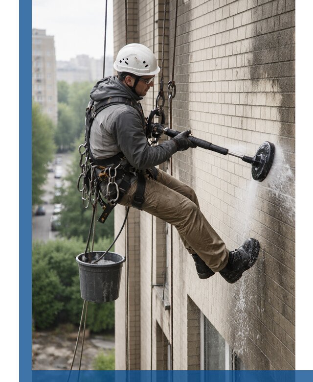 Очистка фасада от копоти в Заинске профессионально и безопасно