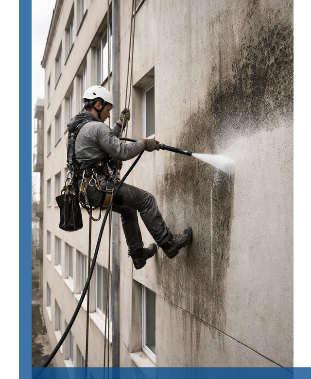 Профессиональная очистка фасадов от плесени в Заинске