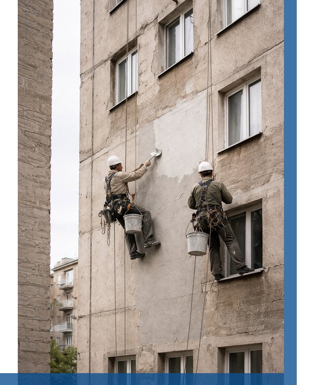 Косметический ремонт фасада в Заинске от 1119 р. | ВЫСОТНИК-Знс