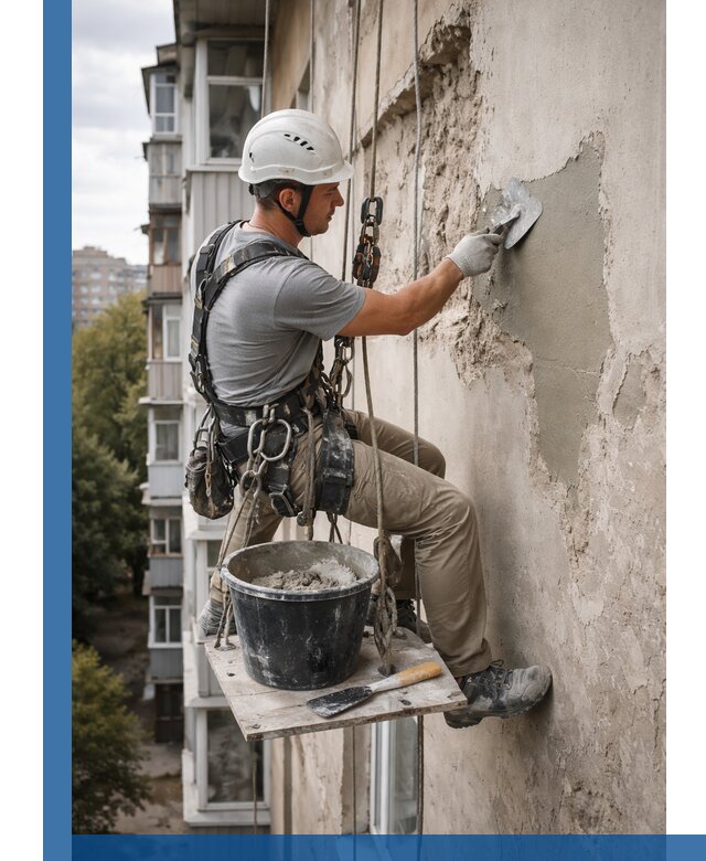 Восстановление фасадной штукатурки в Заинске с гарантией качества