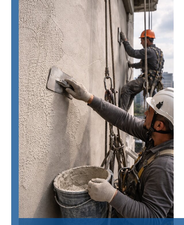 Декоративная штукатурка фасада с утеплением и защитой в Заинске