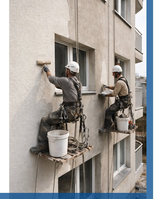 Нанесение короеда на фасад в Заинске от 458 р. | ВЫСОТНИК-Знс