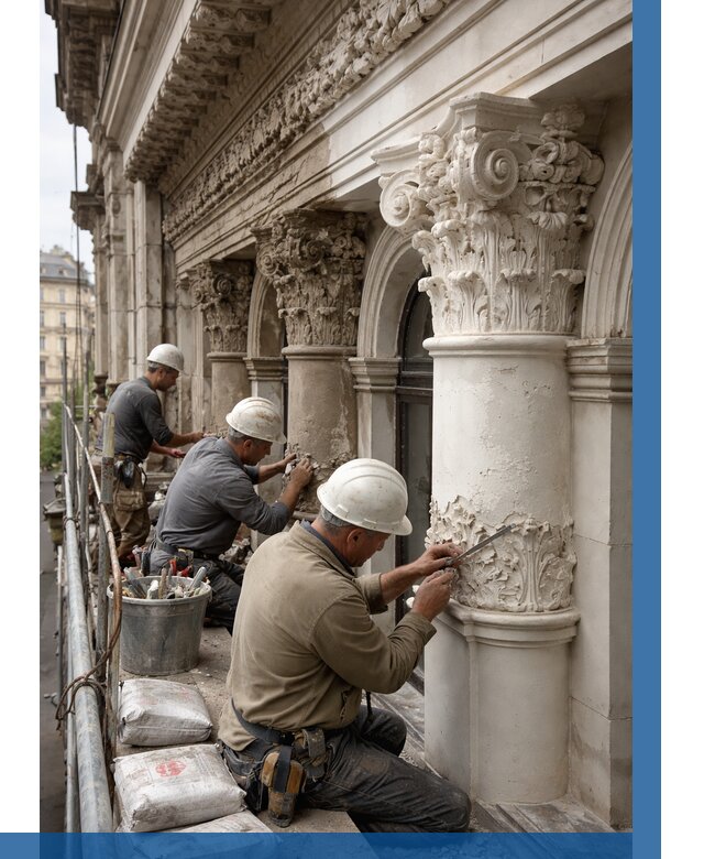 Реставрация фасадной лепнины в Заинске от 2542 р. | ВЫСОТНИК-Знс