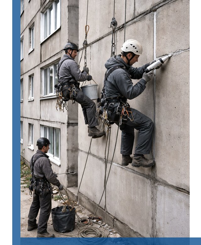 Герметизация межпанельных швов в Заинске с гарантией герметичности