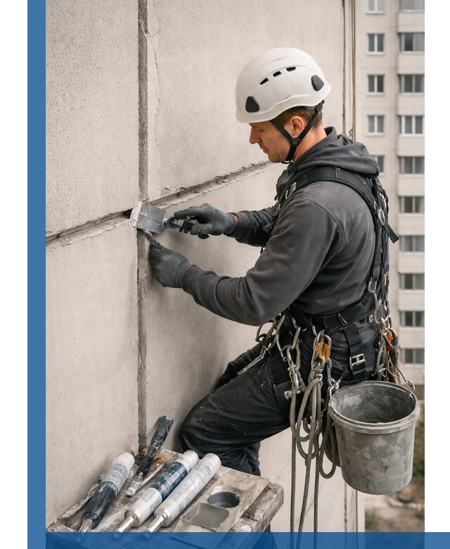 Ремонт межпанельных швов в Заинске герметизация и восстановление