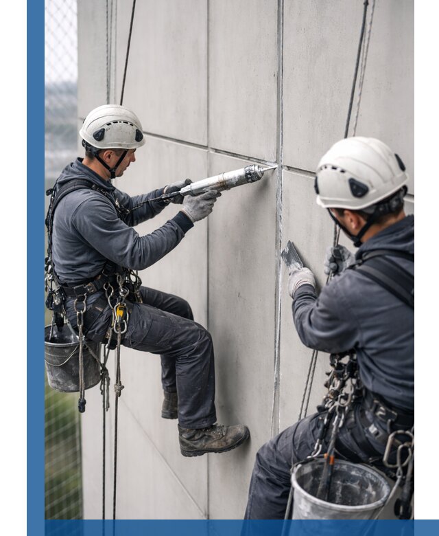 Первичная герметизация швов фасадов и кровель в Заинске