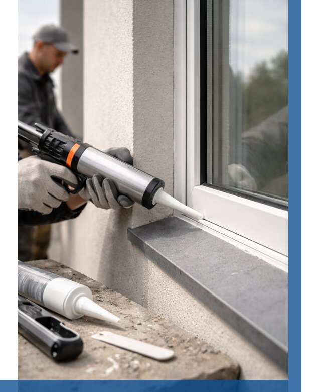 Герметизация монтажных швов окон в Заинске от 661 р. | ВЫСОТНИК-Знс
