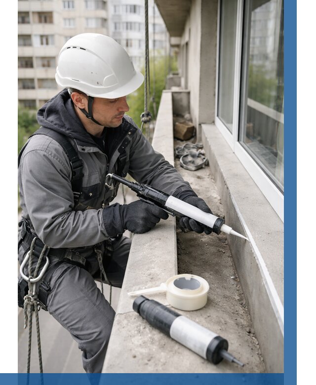 Герметизация швов лоджии в Заинске от 4576 р. | ВЫСОТНИК-Знс