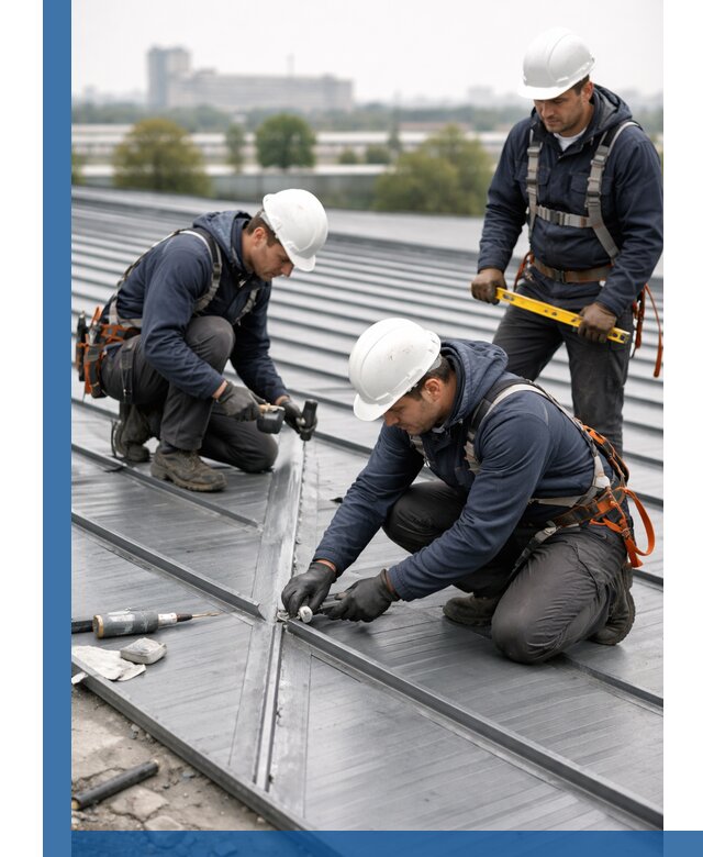 Ремонт фальцевой кровли в Заинске срочно и качественно