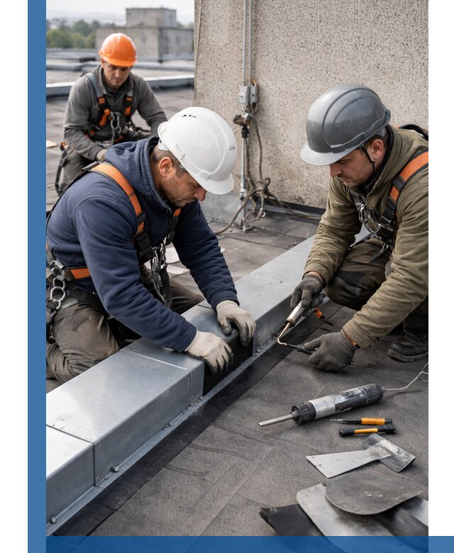 Ремонт кровельных примыканий в Заинске профессионально