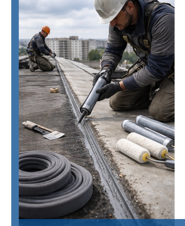 Герметизация швов кровли в Заинске с гарантией герметичности