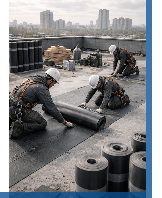 Монтаж мягкой кровли под ключ в Заинске от 458 р. | ВЫСОТНИК-Знс