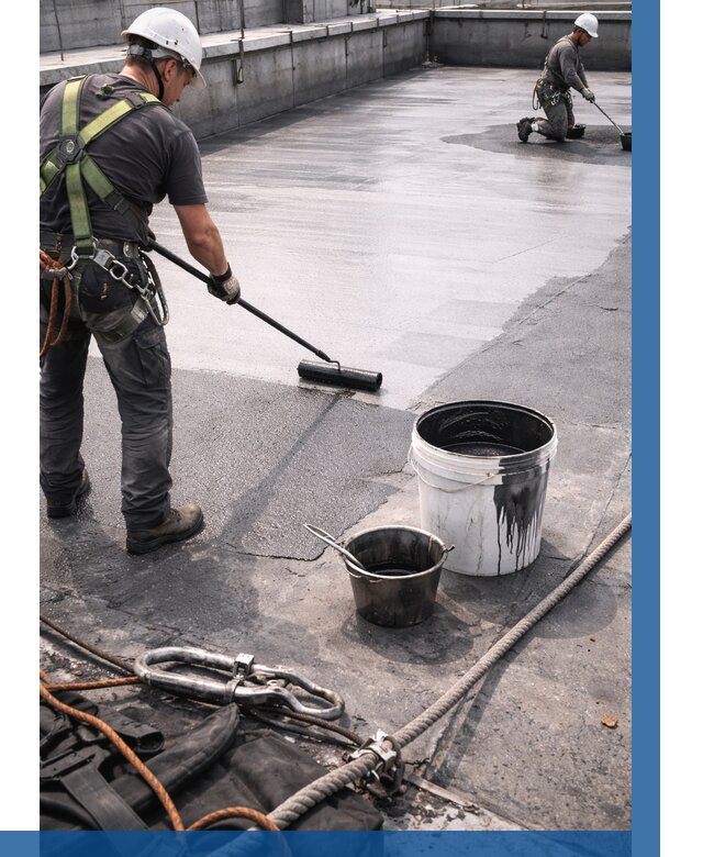 Гидроизоляция кровли жидкой резиной в Заинске от 508 р. | ВЫСОТНИК-Знс