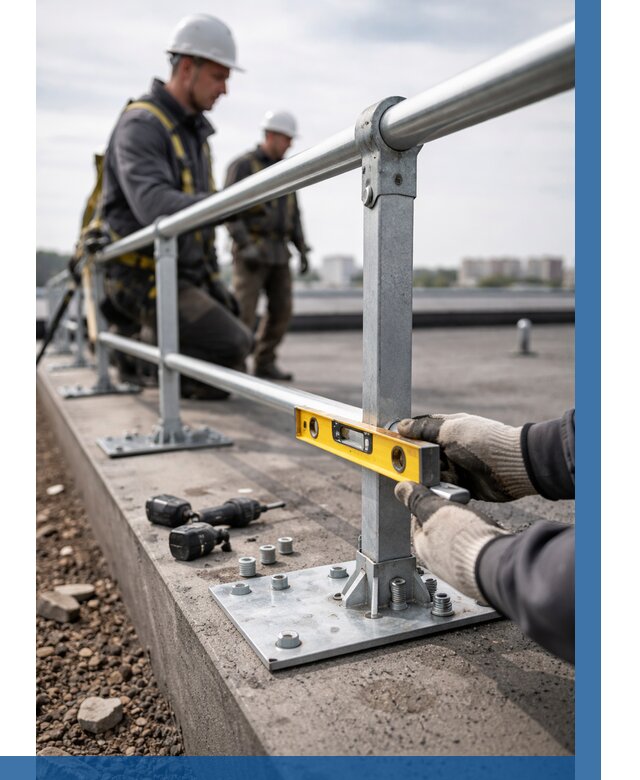 Монтаж кровельного ограждения в Заинске от 1220 р. | ВЫСОТНИК-Знс