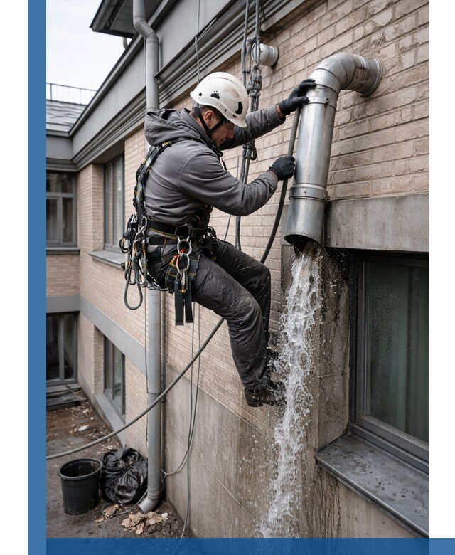 Профессиональная прочистка водосточных труб в Заинске с гарантией