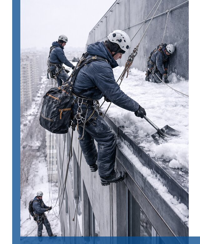 Абонентское обслуживание кровли зимой в Заинске регулярный уход