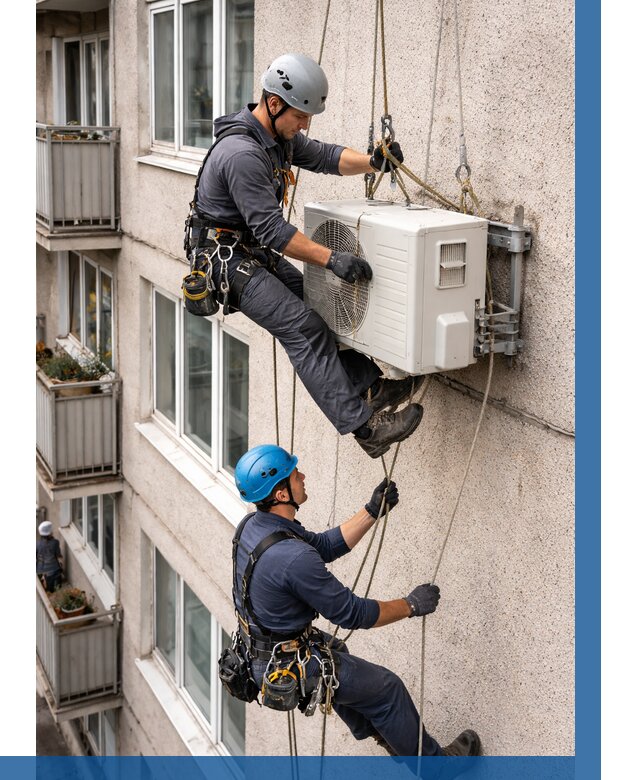 Перенос внешнего блока кондиционера в Заинске от 9152 р.| ВЫСОТНИК-Знс