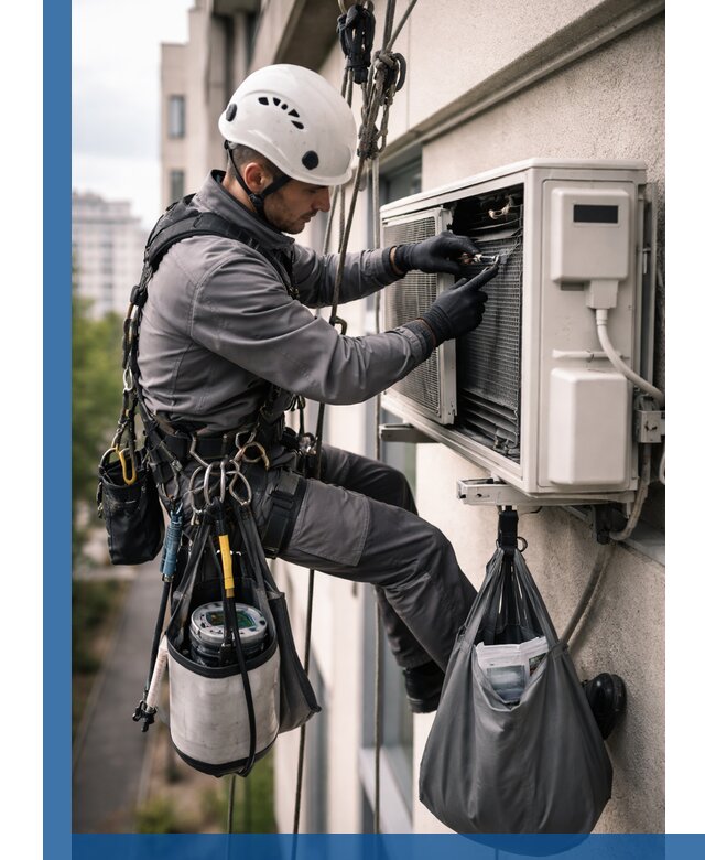 Обслуживание внешнего блока кондиционера в Заинске профессионально