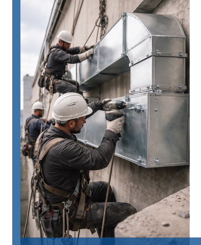 Профессиональный монтаж вентиляционных коробов в Заинске под ключ