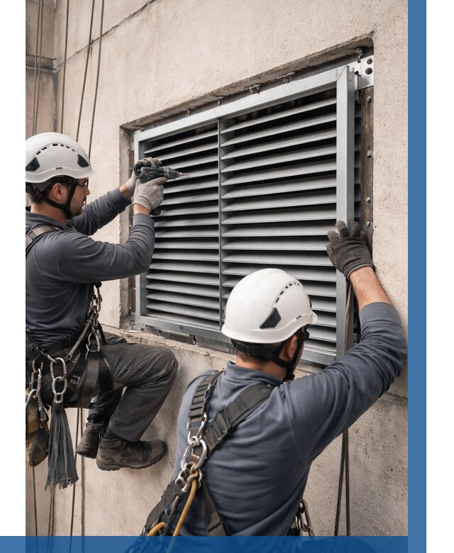 Монтаж вентиляционных решеток в Заинске от 4576 р. | ВЫСОТНИК-Знс