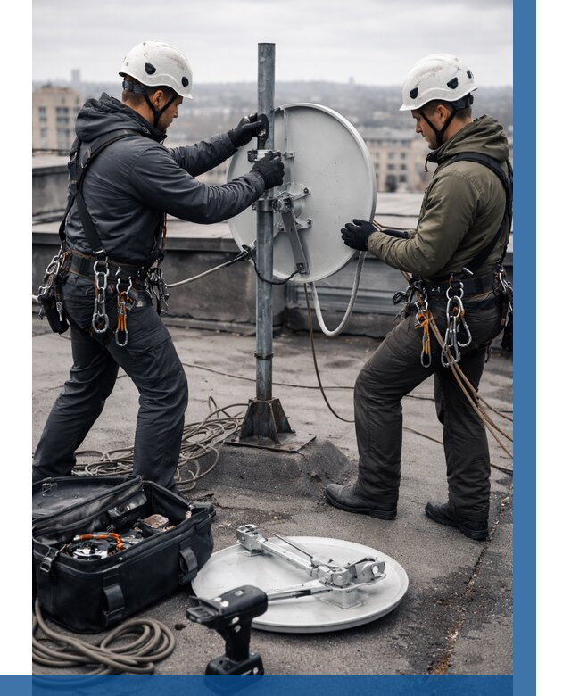 Демонтаж антенн на крыше в Заинске от 4576 р. | ВЫСОТНИК-Знс