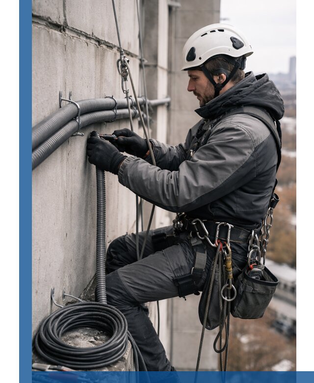 Профессиональный монтаж гофры для кабеля в Заинске с гарантией