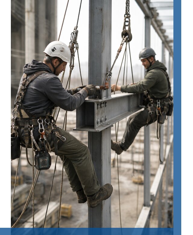 Монтаж металлоконструкций на высоте в Заинске от 3559 р. | ВЫСОТНИК-Знс