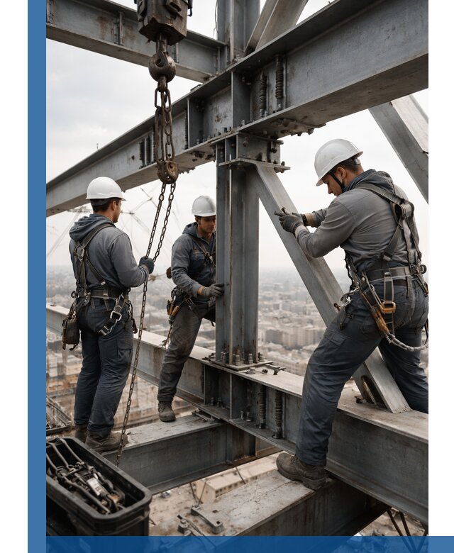 Профессиональный монтаж металлоконструкций на высоте в Заинске