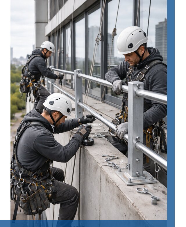 Монтаж ограждений на высоте в Заинске, от 1220 р. | ВЫСОТНИК-Знс
