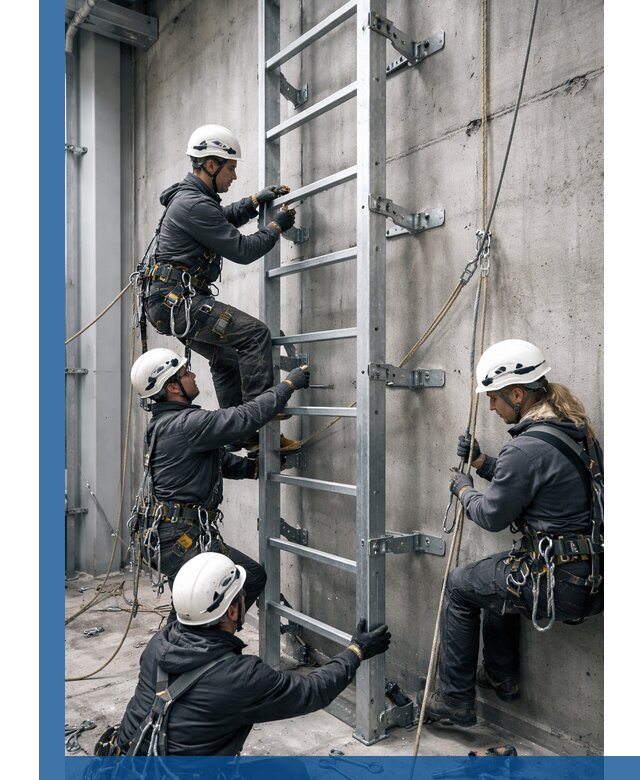 Монтаж металлических лестниц в Заинске под ключ со гарантией