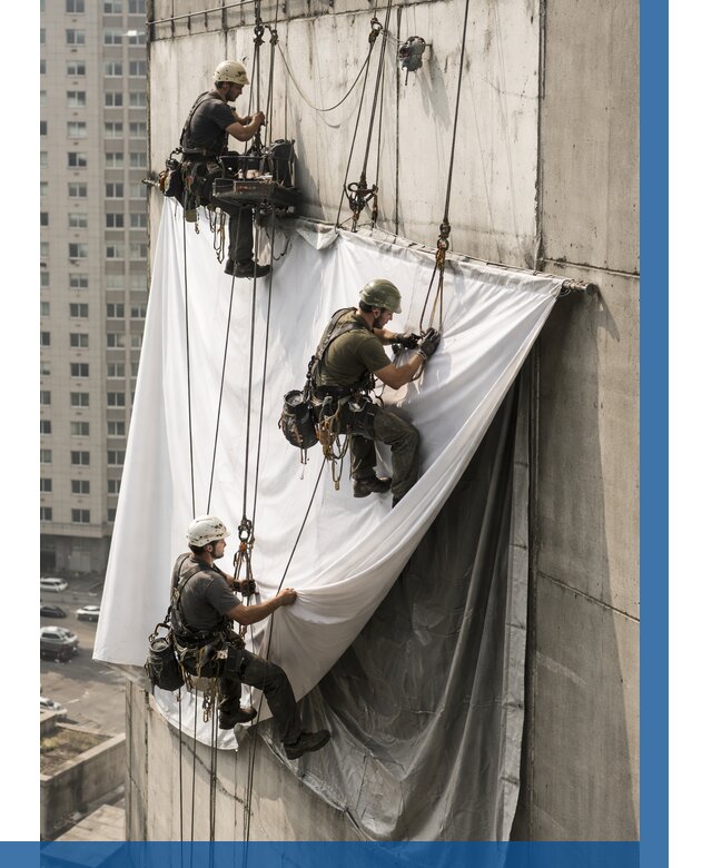 Замена баннерного полотна в Заинске от 6610 р. | ВЫСОТНИК-Знс—заказать