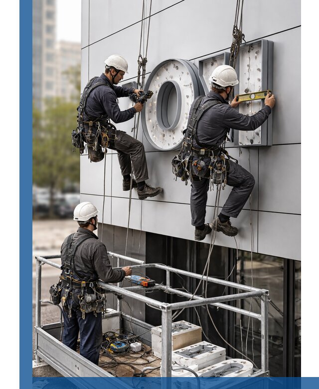 Профессиональный монтаж световых букв в Заинске под ключ