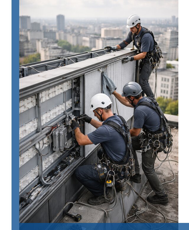 Профессиональное обслуживание крышной рекламы в Заинске под ключ