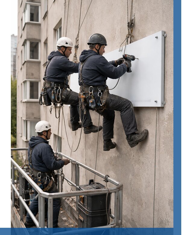 Монтаж табличек и указателей в Заинске от 3559 р. | ВЫСОТНИК-Знс