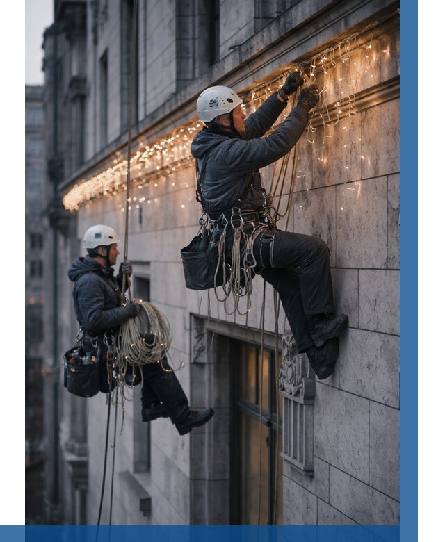 Монтаж новогодней иллюминации в Заинске от 8644 р. | ВЫСОТНИК-Знс