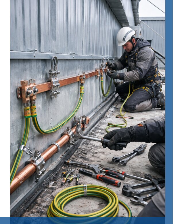 Монтаж заземления здания в Заинске от 25423 р. | ВЫСОТНИК-Знс