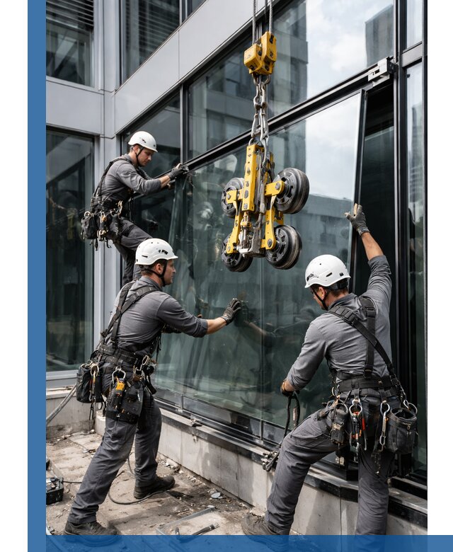 Структурное остекление фасадов в Заинске монтаж и обслуживание