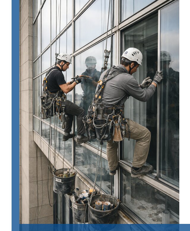 Ремонт витражных конструкций и фасадного остекления в Заинске