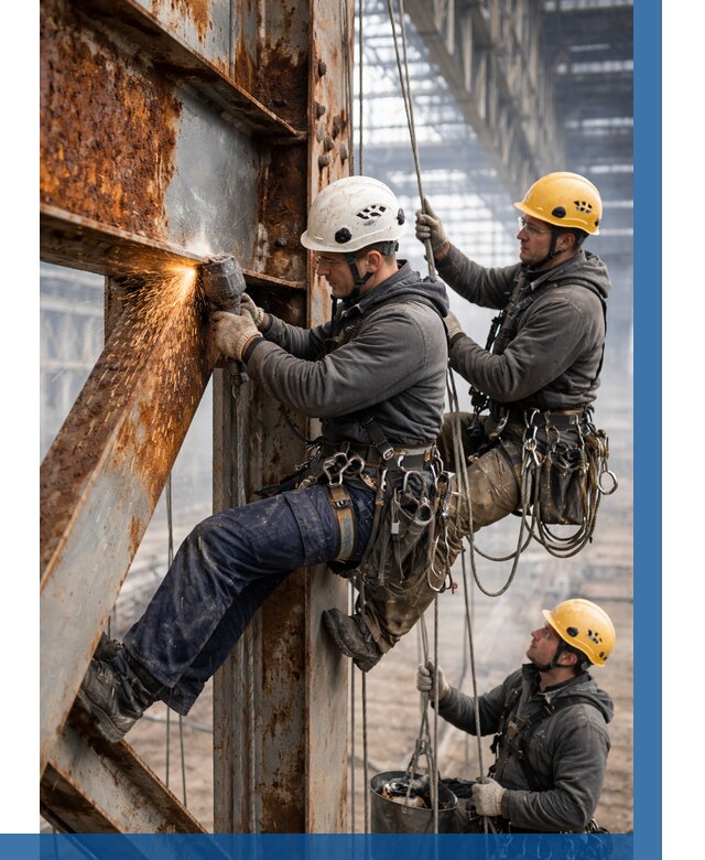 Зачистка металла от ржавчины в Заинске от 356 р. | ВЫСОТНИК-Знс