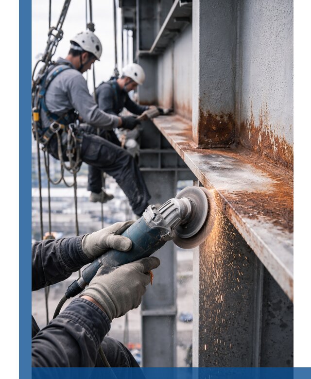 Зачистка металла от ржавчины и подготовка поверхностей в Заинске