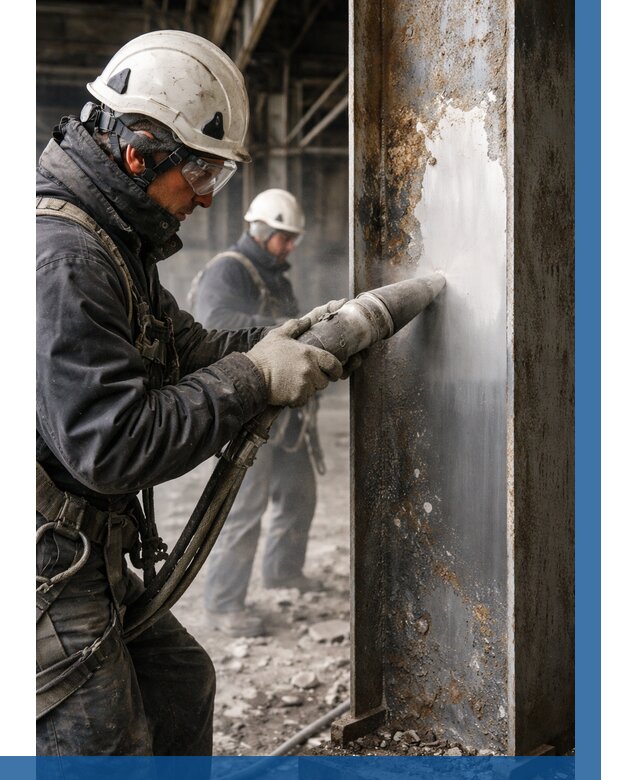 Удаление старой краски с металла в Заинске от 458 р. | ВЫСОТНИК-Знс