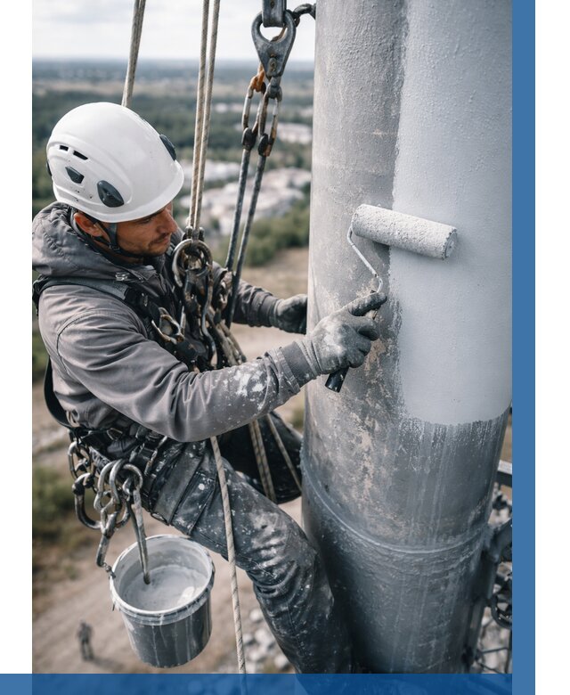 Покраска мачт связи под ключ в Заинске от 864 р. | ВЫСОТНИК-Знс