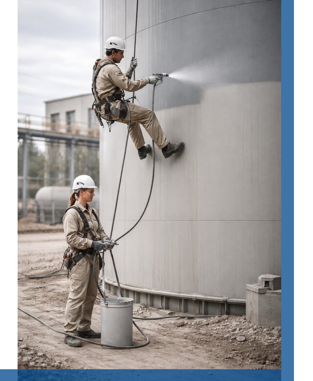 Покраска резервуаров в Заинске от 1220 р. | ВЫСОТНИК-Знс — заказать