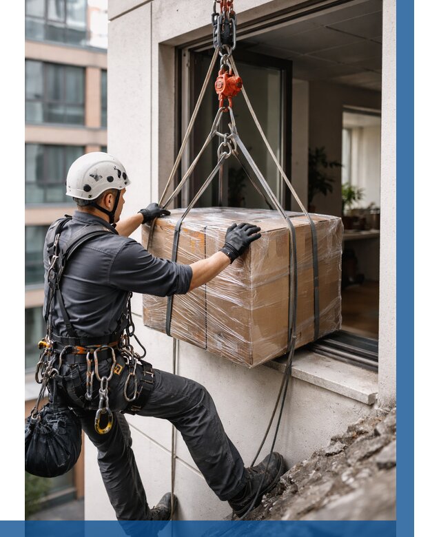 Подъем груза через окно в Заинске от 4576 р. | ВЫСОТНИК-Знс