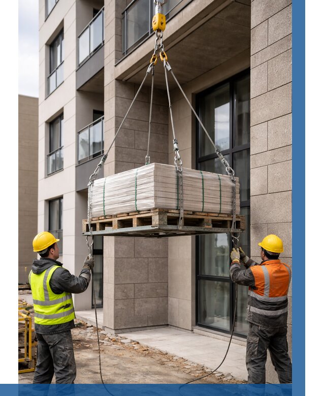 Подъем керамогранита на этаж в Заинске от 3559 р. | ВЫСОТНИК-Знс