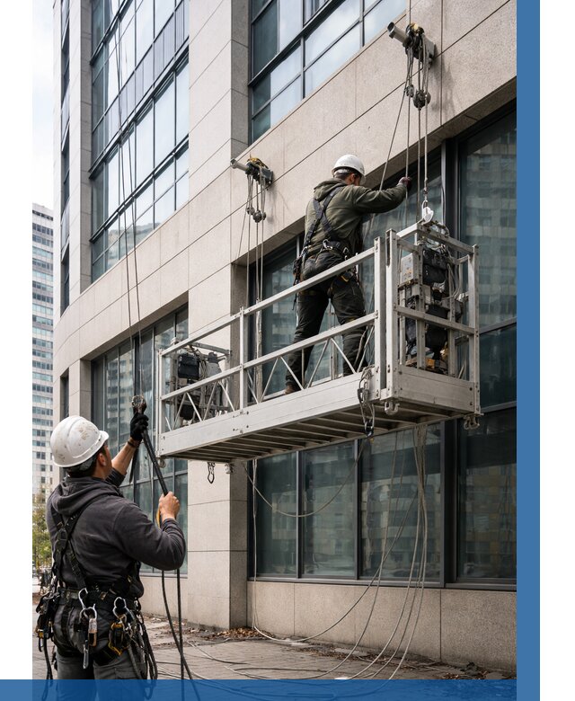 Монтаж и подъем фасадной люльки в Заинске от 12203 р. | ВЫСОТНИК-Знс
