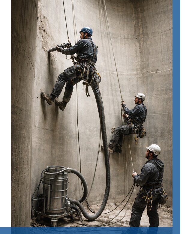 Зачистка силосов в Заинске от 4576 р. Договор и смета ВЫСОТНИК-Знс