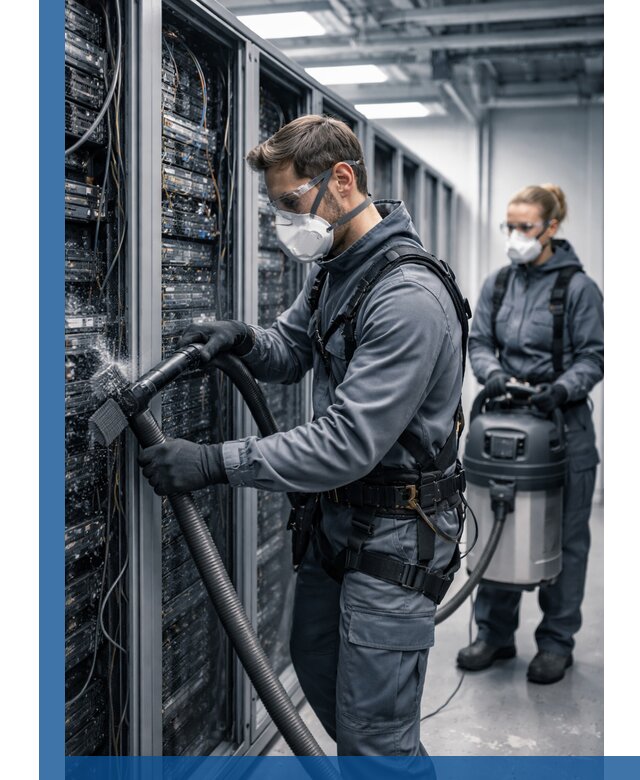 Обеспыливание серверной комнаты в Заинске, профессиональная очистка